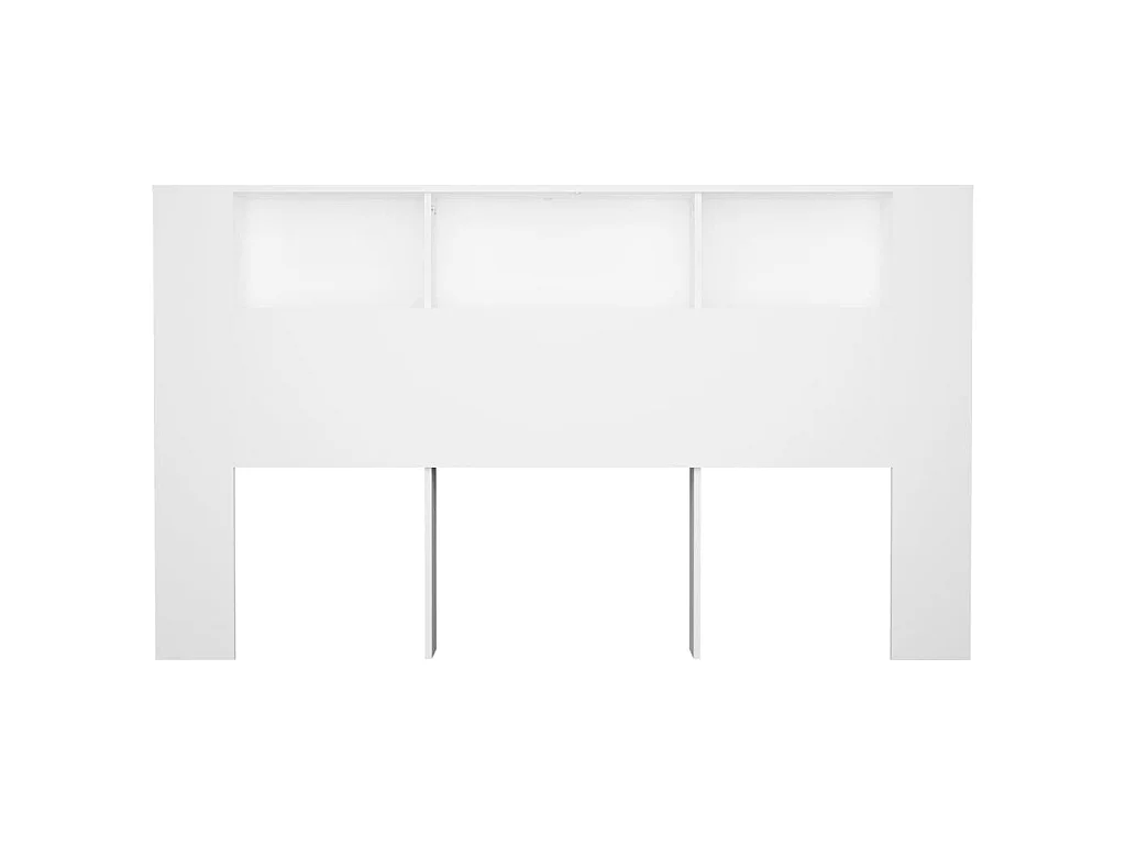 Armoire de tête de lit Blanc 180x18,5x104,5 cm