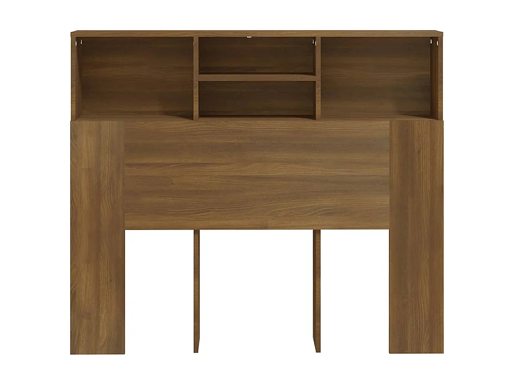 Testiera con Scomparti Rovere Marrone 120x19x103,5 cm