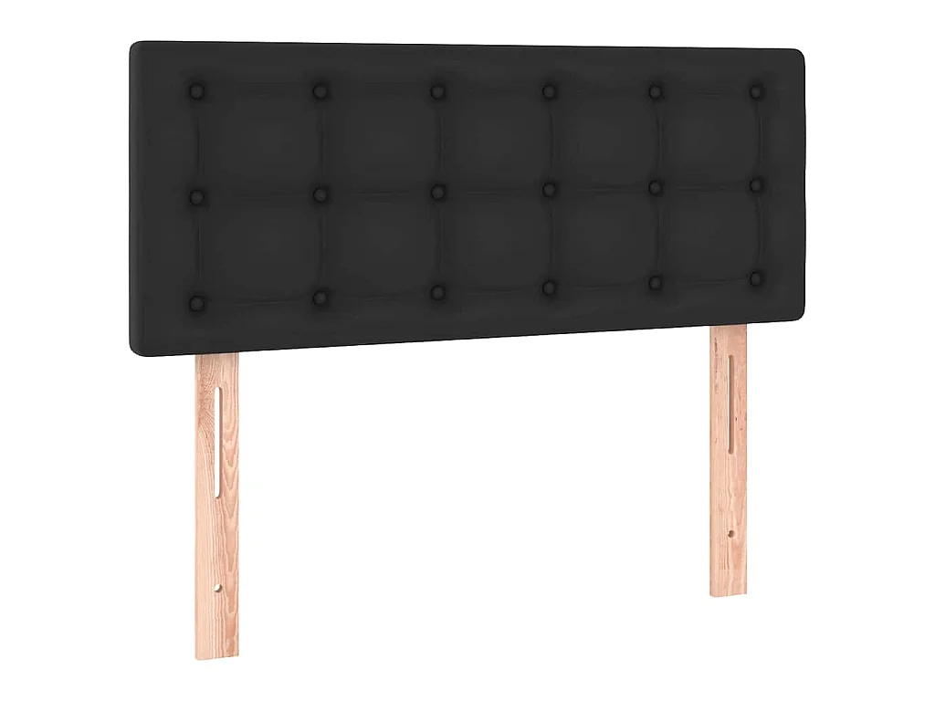 Tête de lit à LED Noir 90x5x78/88 cm Similicuir