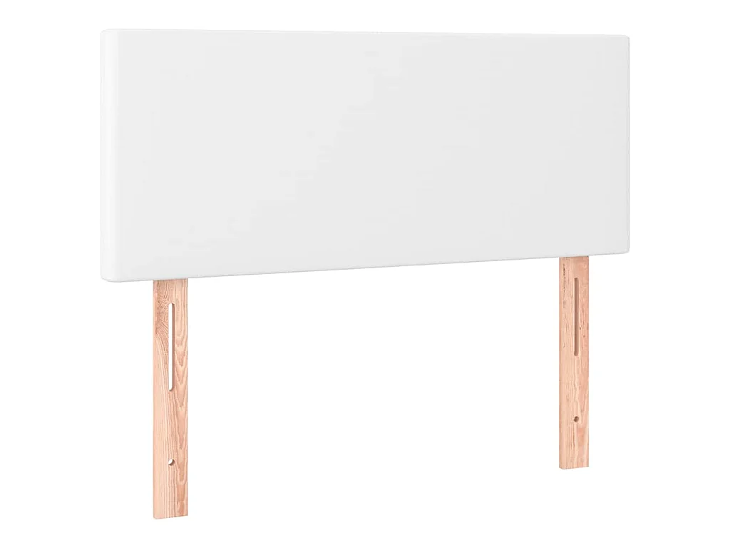 Hoofdbord LED 100x5x78/88 cm kunstleer wit