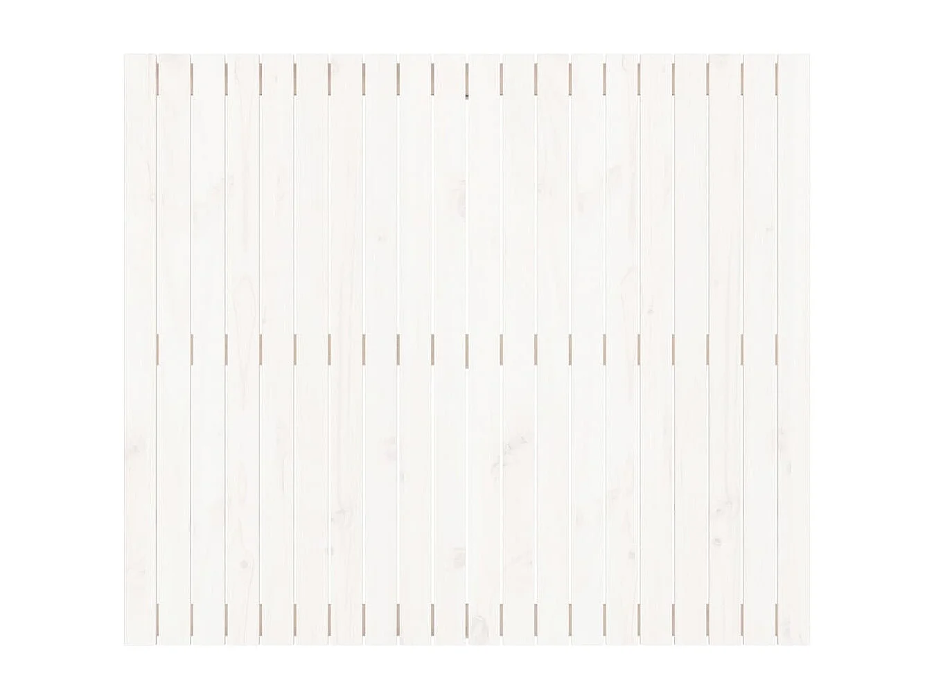 Wandhoofdbord 127,5x3x110 cm massief grenenhout wit