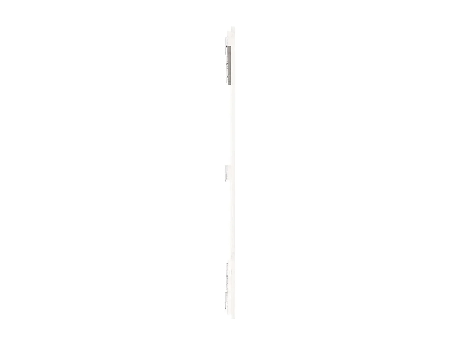Tête de lit murale Blanc 127,5x3x110 cm Bois massif de pin