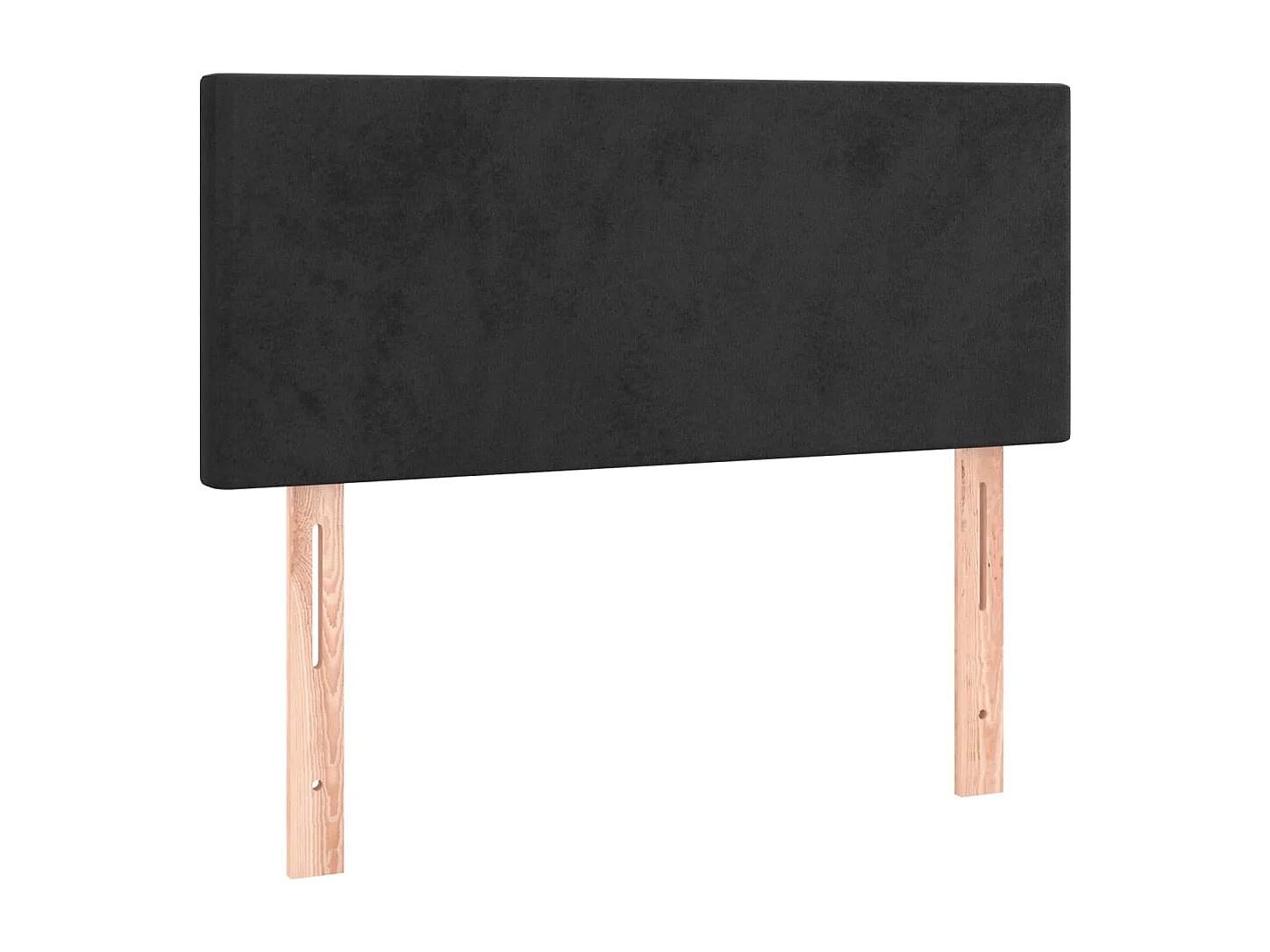 Tête de lit à LED Noir 80x5x78/88 cm Velours
