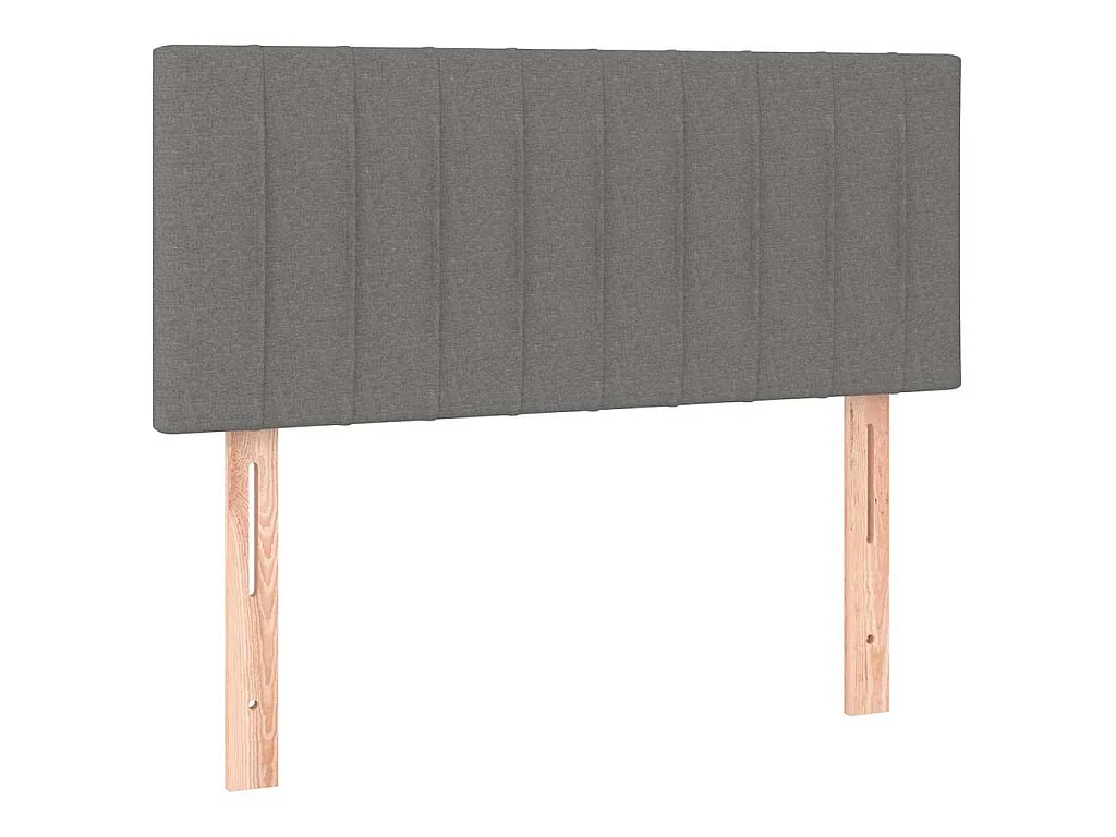Tête de lit Gris foncé 100x5x78/88 cm Tissu