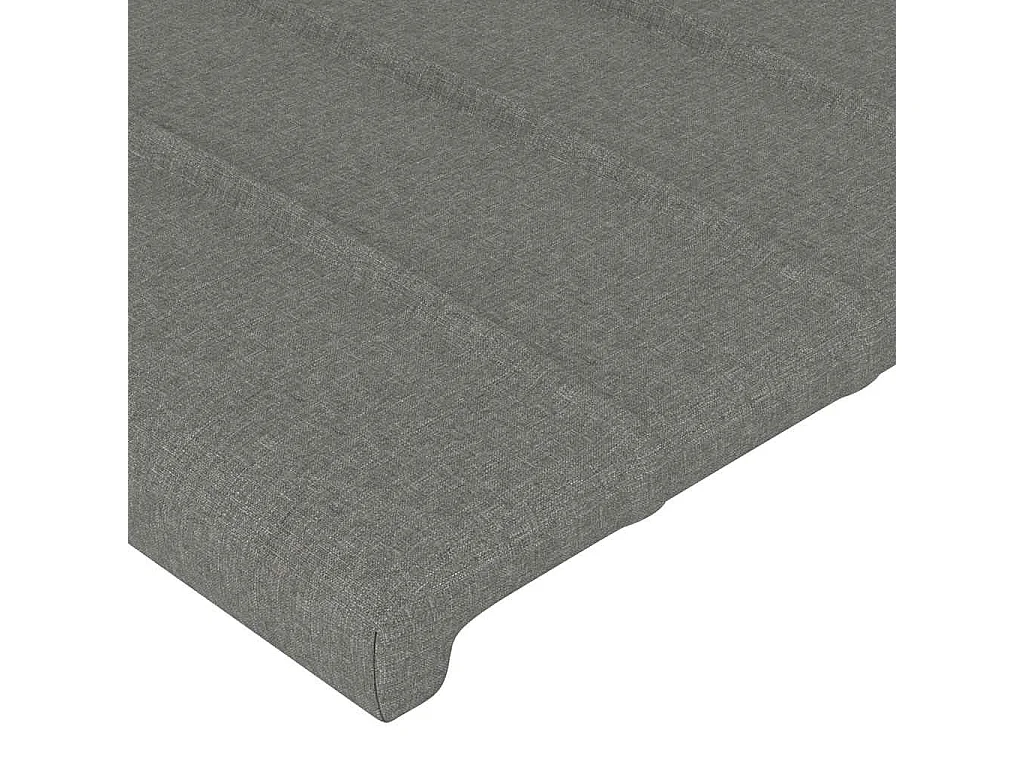 Tête de lit Gris foncé 100x5x78/88 cm Tissu
