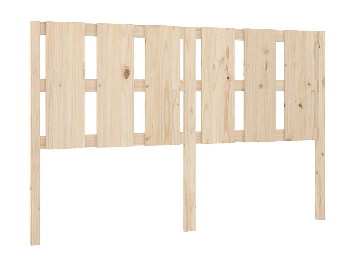 Testiera per Letto 155,5x4x100 cm Legno Massello di Pino