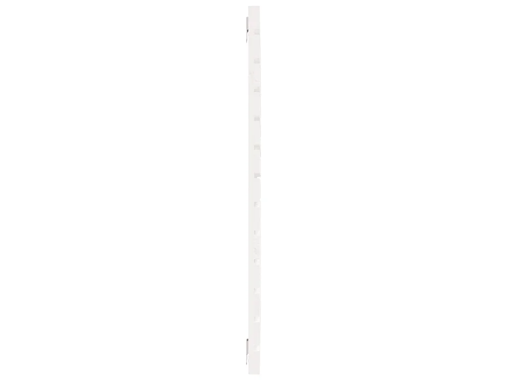 Wand-Kopfteil Weiß 106x3x91,5 cm Massivholz Kiefer