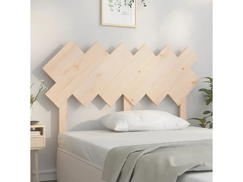 Bett-Kopfteil 132x3x81 cm Massivholz Kiefer