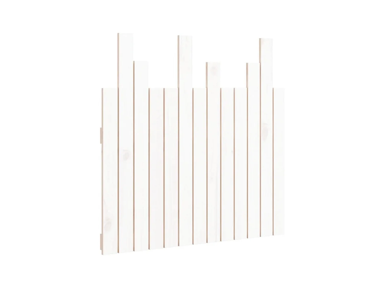 Hoofdbord wandmontage 82,5x3x80 cm massief grenenhout wit