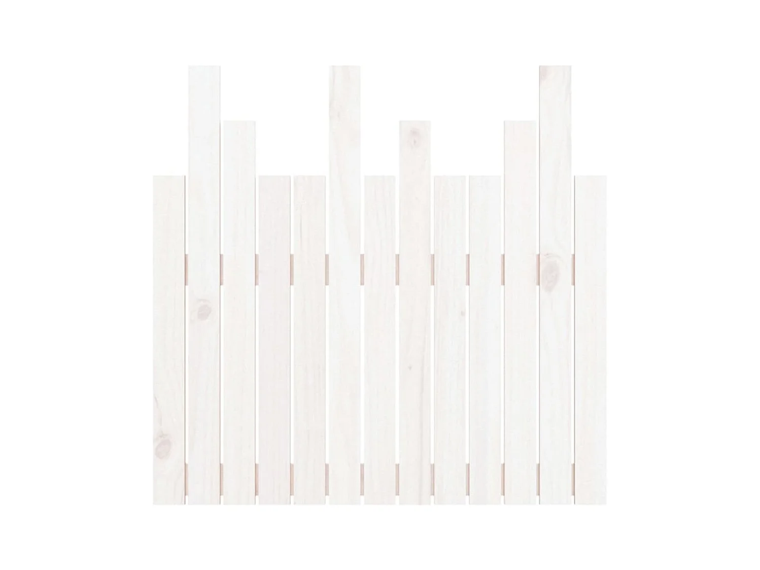 Hoofdbord wandmontage 82,5x3x80 cm massief grenenhout wit