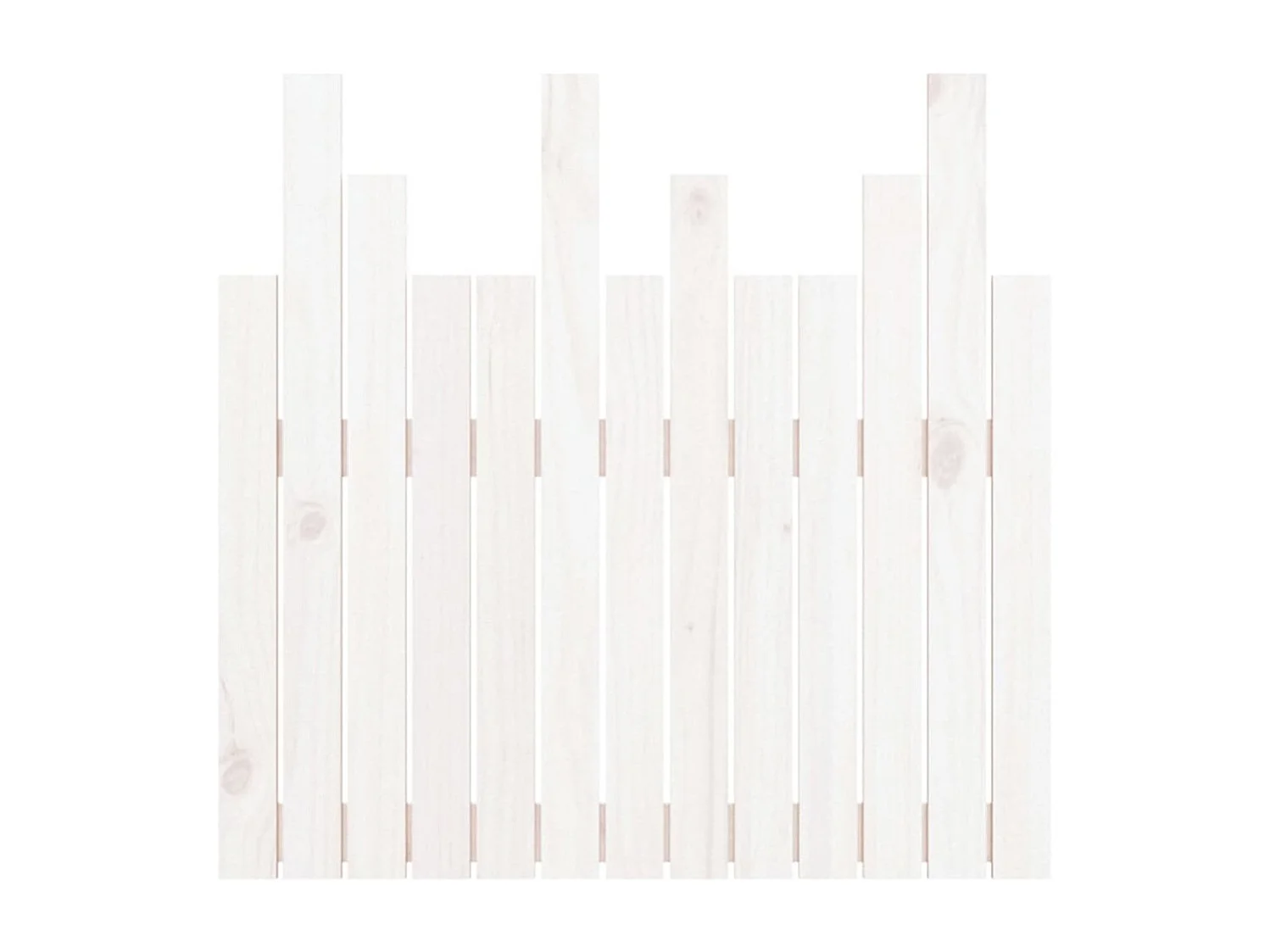 Wand-Kopfteil Weiß 82,5x3x80 cm Massivholz Kiefer