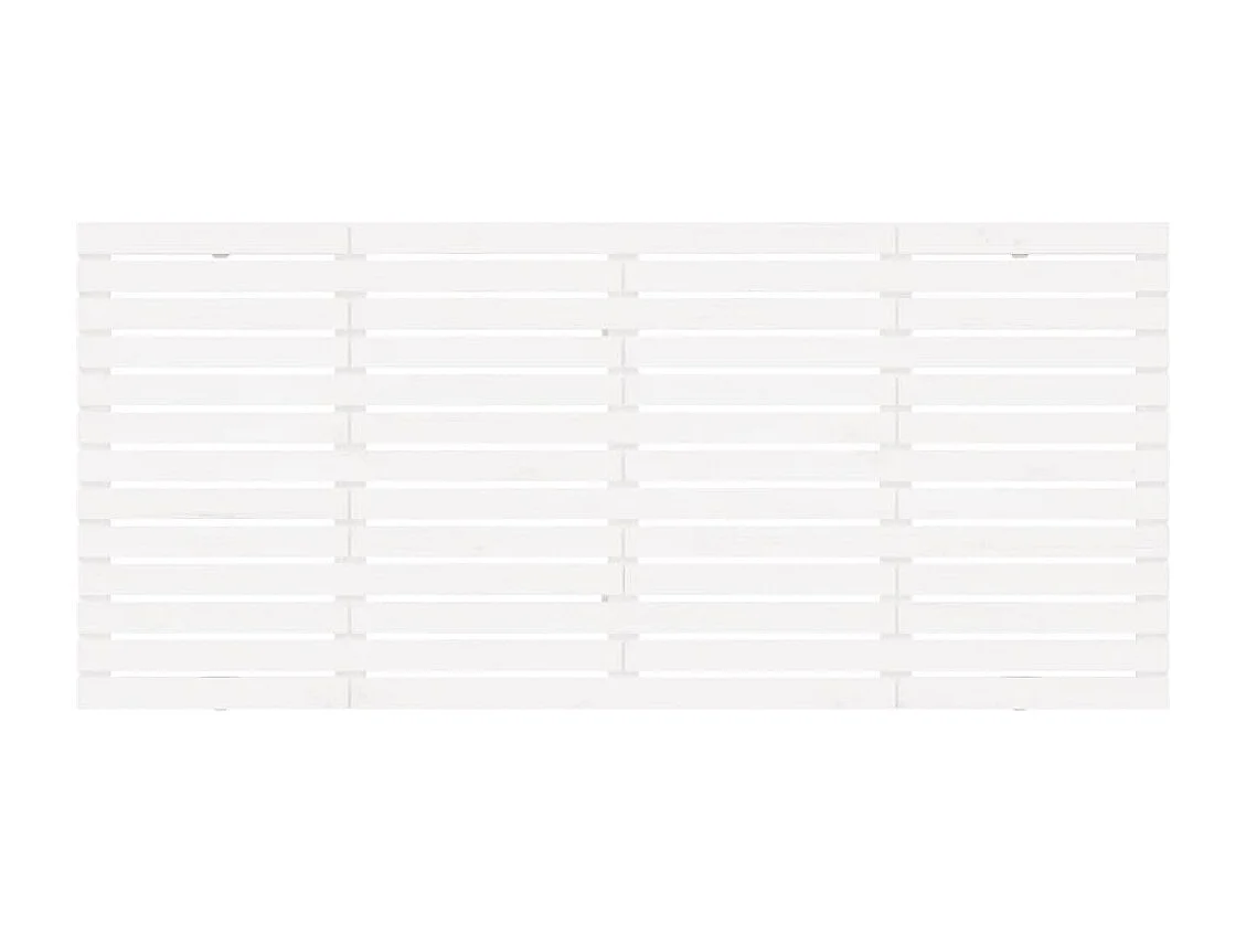 Tête de lit murale Blanc 186x3x91,5 cm Bois massif de pin