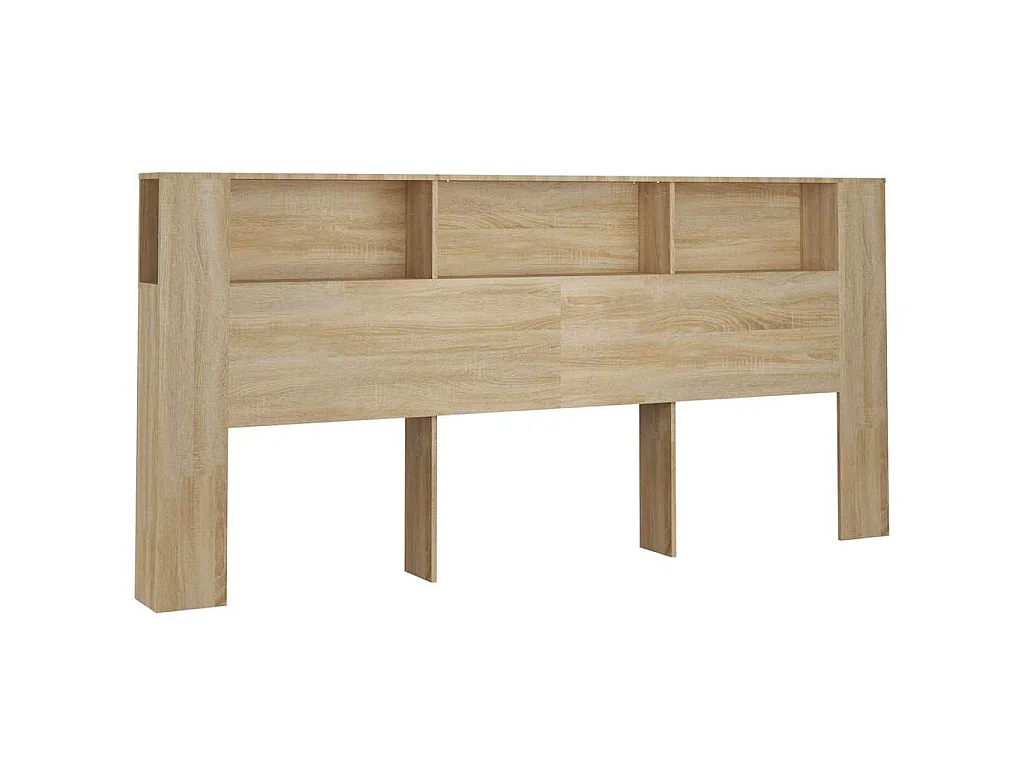 Testiera con Scomparti Rovere Sonoma 220x18,5x104,5 cm