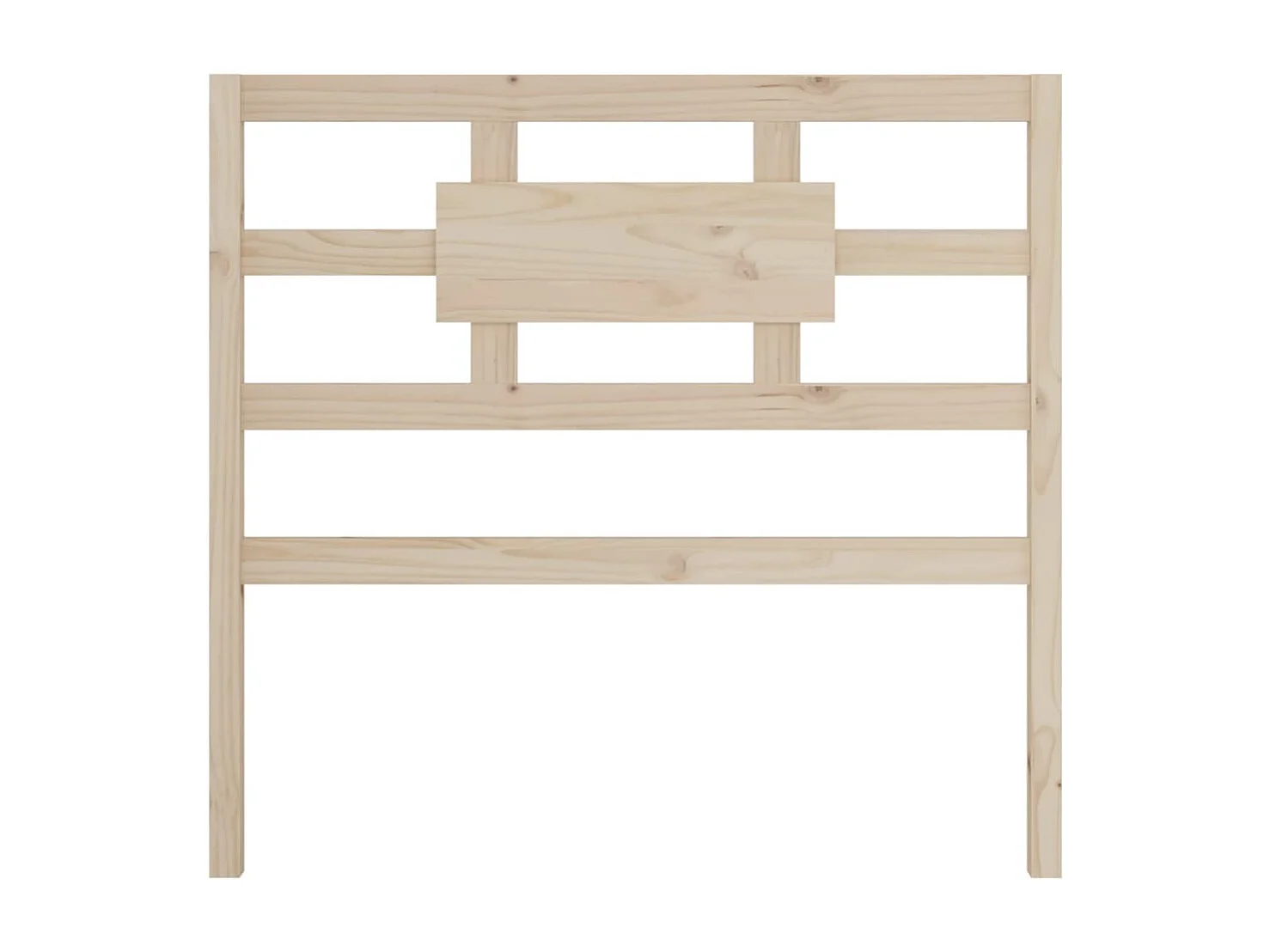 Testiera per Letto 80,5x4x100 cm in Legno Massello di Pino