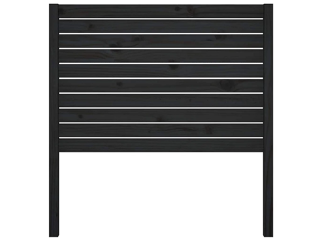 Cabecero de cama madera maciza de pino negro 96x4x100 cm