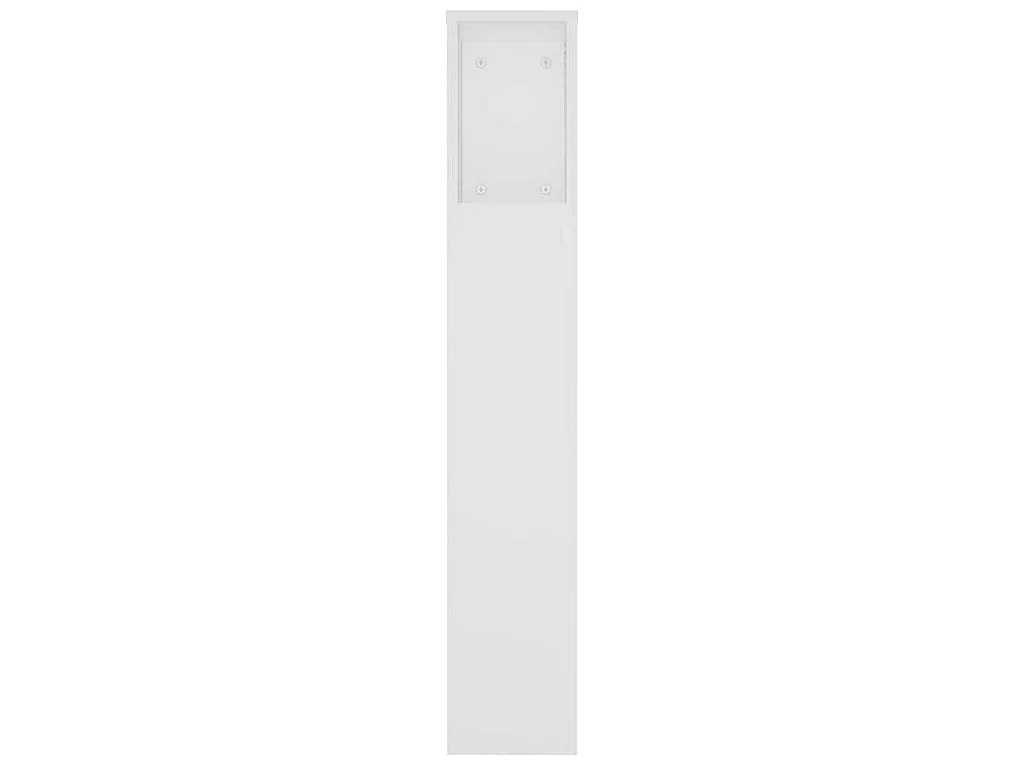 Armoire de tête de lit Blanc 220x18,5x104,5 cm