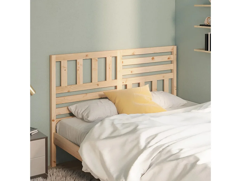 Cabeceira de cama 141x4x100 cm pinho maciço