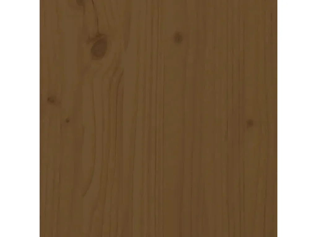 Cabecero de cama madera maciza pino marrón miel 125,5x4x100 cm