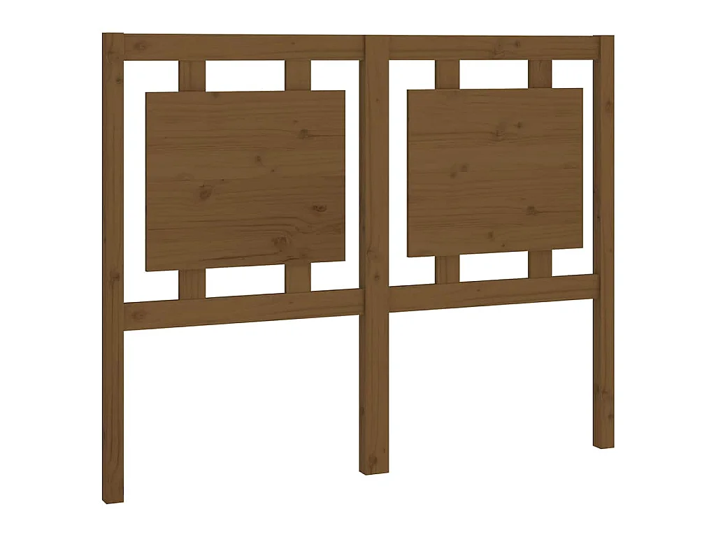 Tête de lit Marron miel 125,5x4x100 cm Bois massif de pin