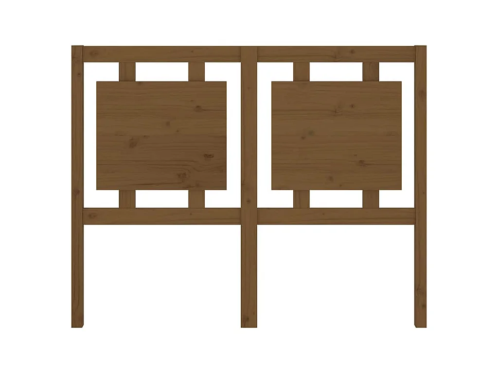 Tête de lit Marron miel 125,5x4x100 cm Bois massif de pin