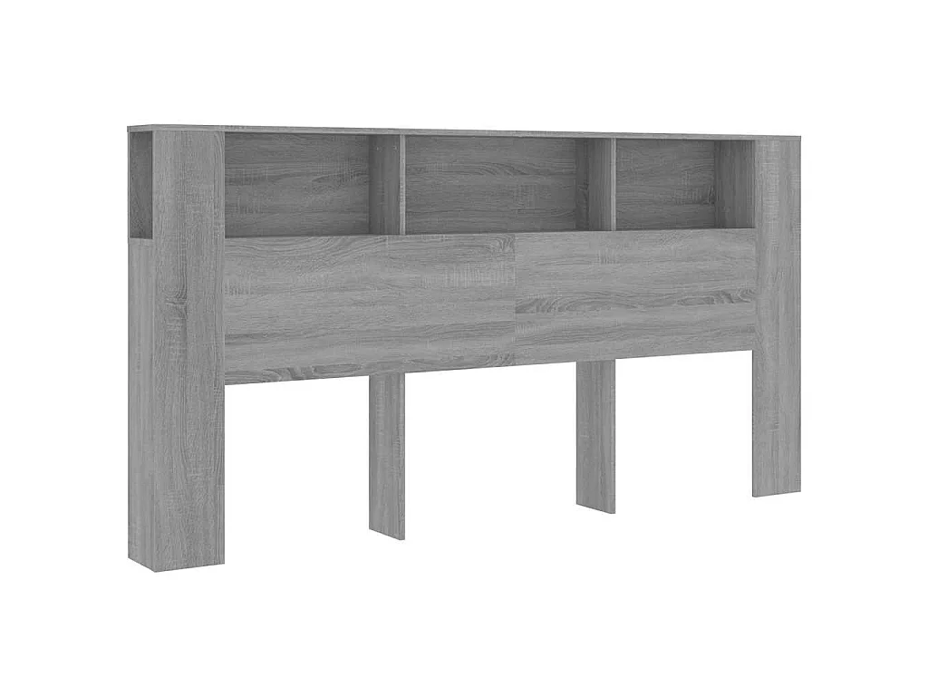 Hoofdbordkast 200x18,5x104,5 cm grijs sonoma eikenkleurig