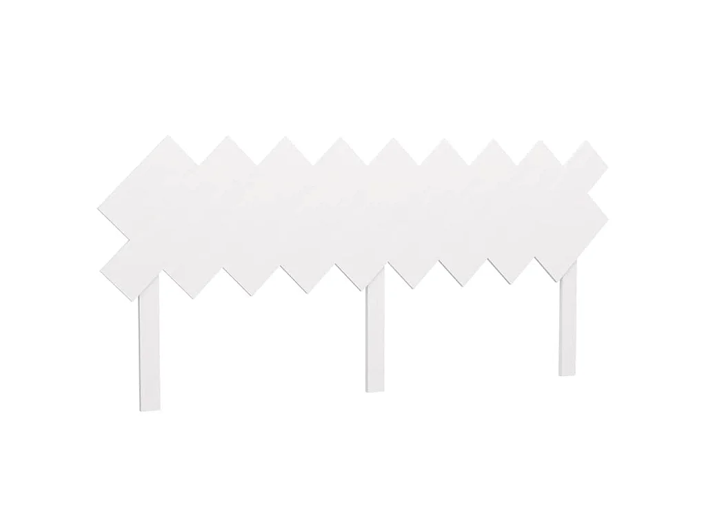 Hoofdbord 178x3x80,5 cm massief grenenhout wit