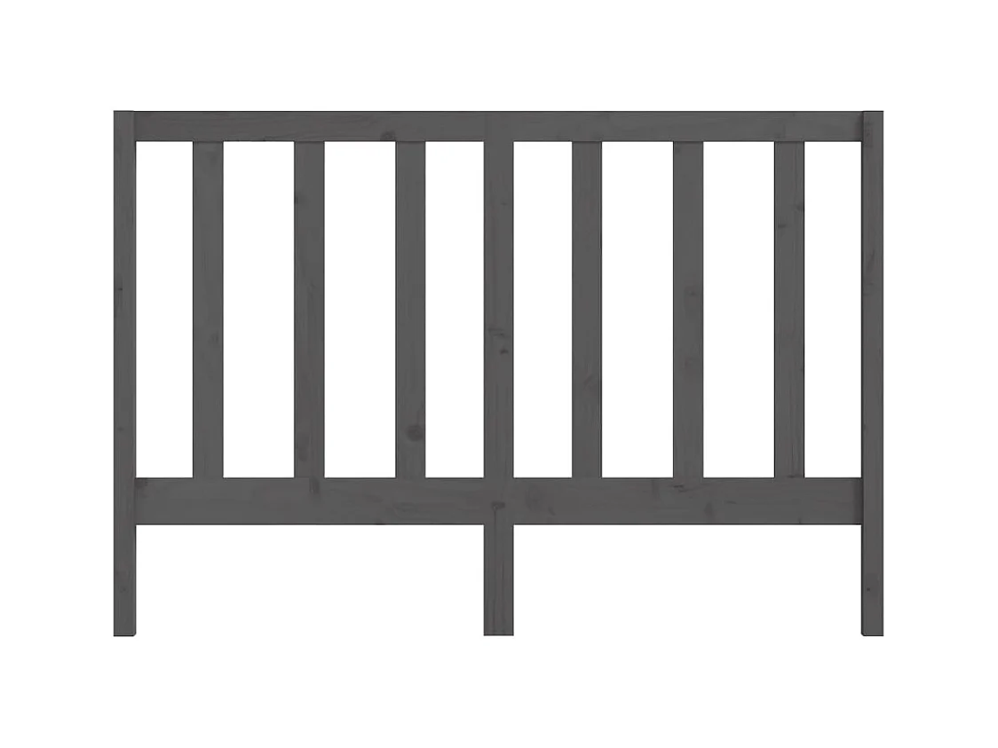 Kopfteil Grau 156x4x100 cm Massivholz Kiefer