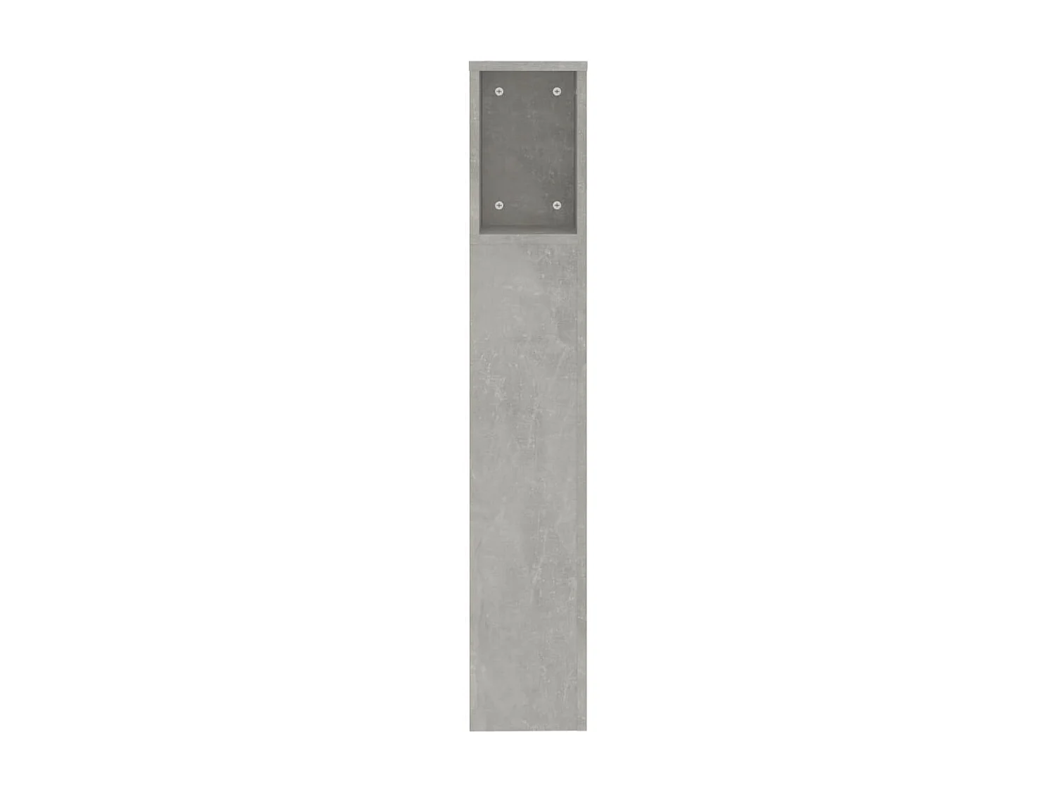 Kopfteil mit Ablagen Betongrau 200x18,5x104,5 cm