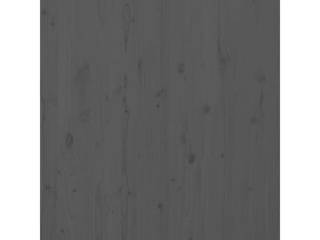 Hoofdbord wandmontage 81x3x91,5 cm massief grenenhout grijs