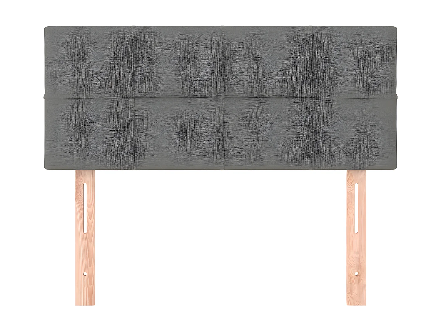 Kopfteil Dunkelgrau 100x5x78/88 cm Stoff