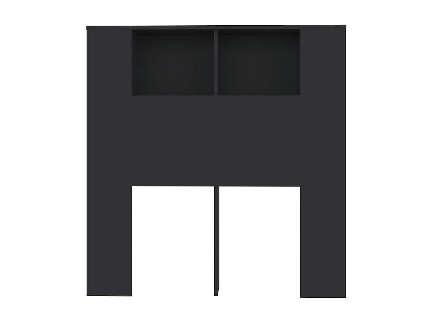 Mueble cabecero negro 100x18,5x102,5 cm
