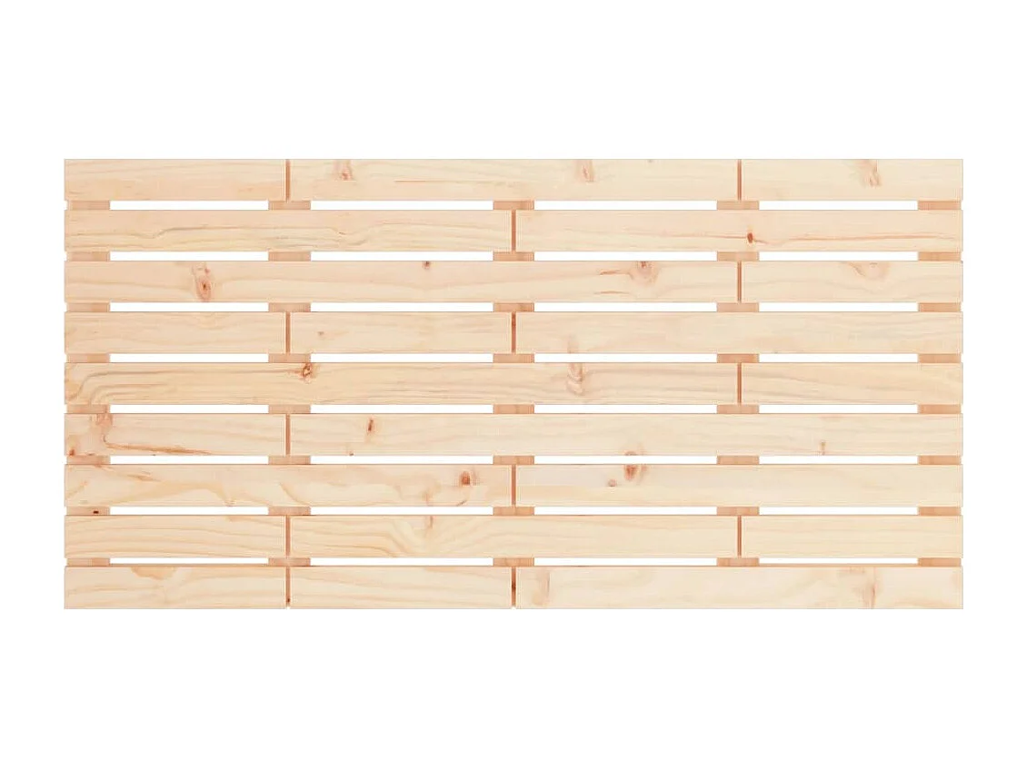 Tête de lit murale 126x3x63 cm Bois massif de pin