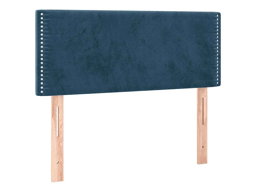 Hoofdbord LED 100x5x78/88 cm fluweel donkerblauw