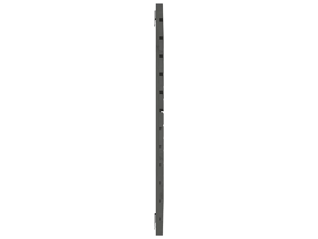 Hoofdbord wandmontage 96x3x91,5 cm massief grenenhout grijs