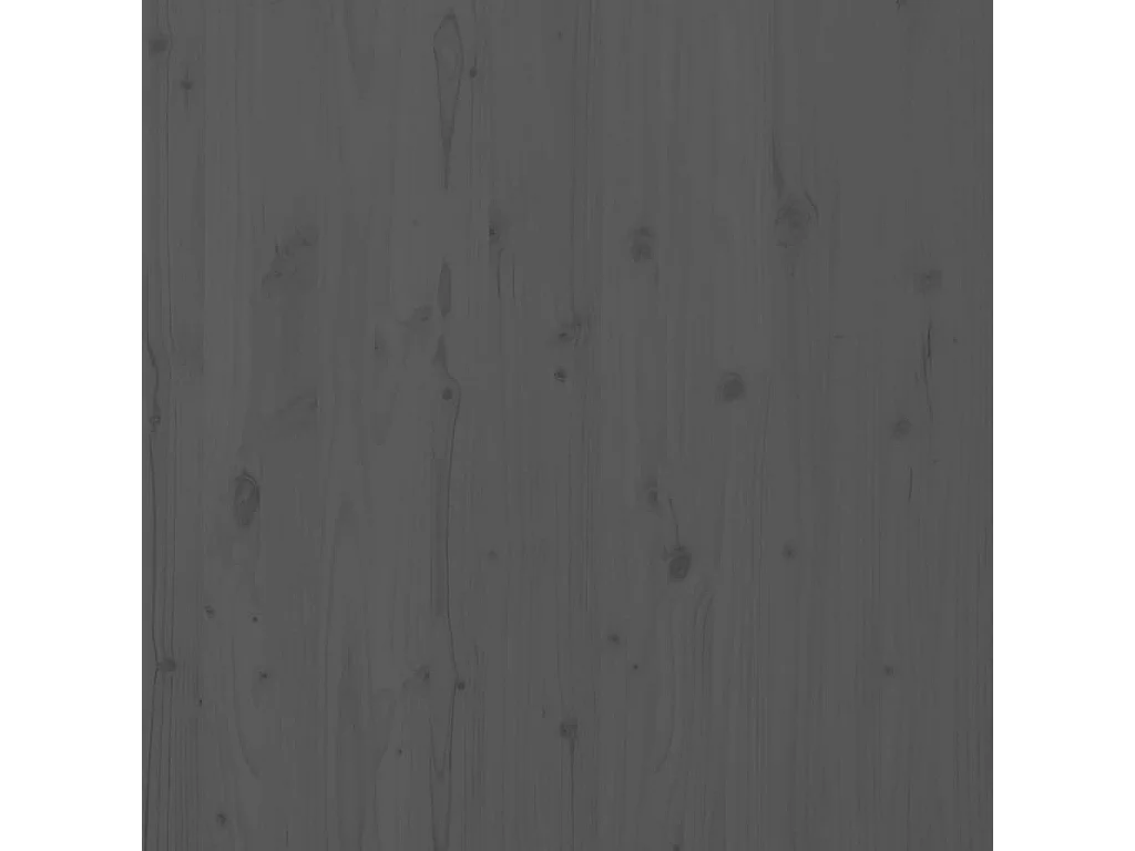 Hoofdbord wandmontage 96x3x91,5 cm massief grenenhout grijs
