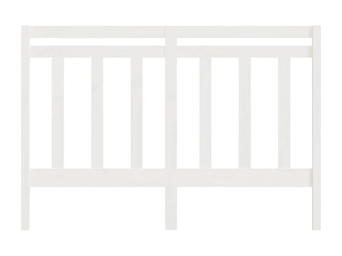 Tête de lit Blanc 141x4x100 cm Bois massif de pin
