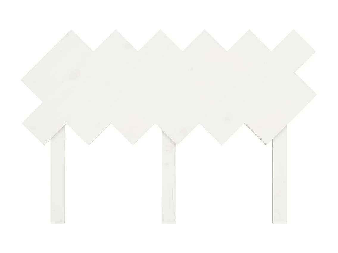 Tête de lit Blanc 122,5x3x80,5 cm Bois massif de pin
