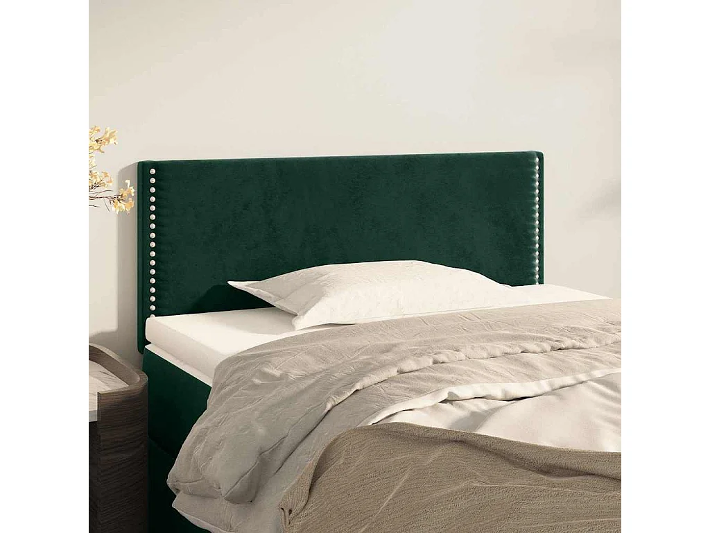 Tête de lit Vert foncé 80x5x78/88 cm Velours