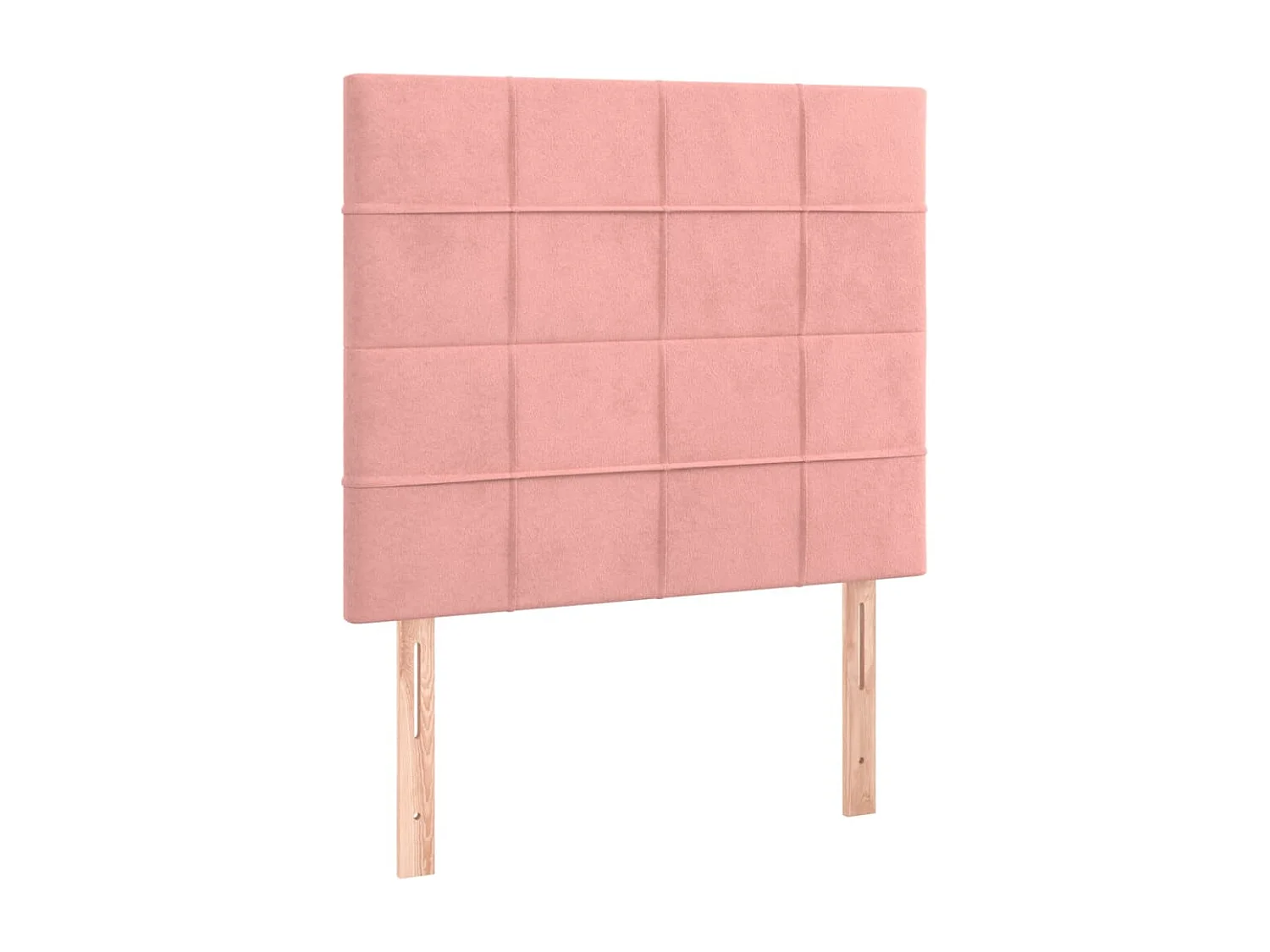 Hoofdbord LED 90x5x118/128 cm fluweel roze