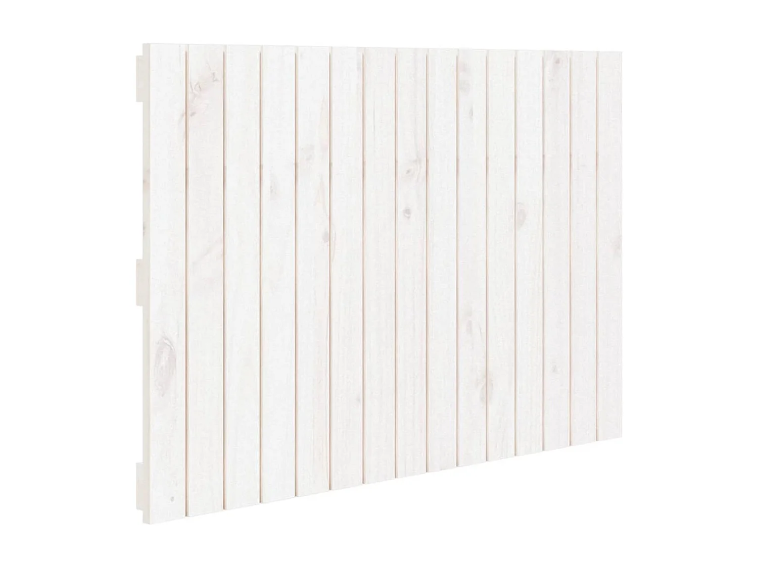 Tête de lit murale Blanc 95,5x3x60 cm Bois massif de pin