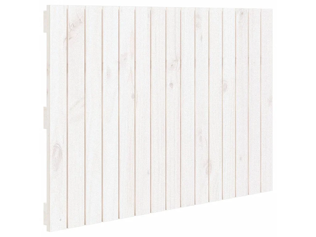 Wandhoofdbord 95,5x3x60 cm massief grenenhout wit