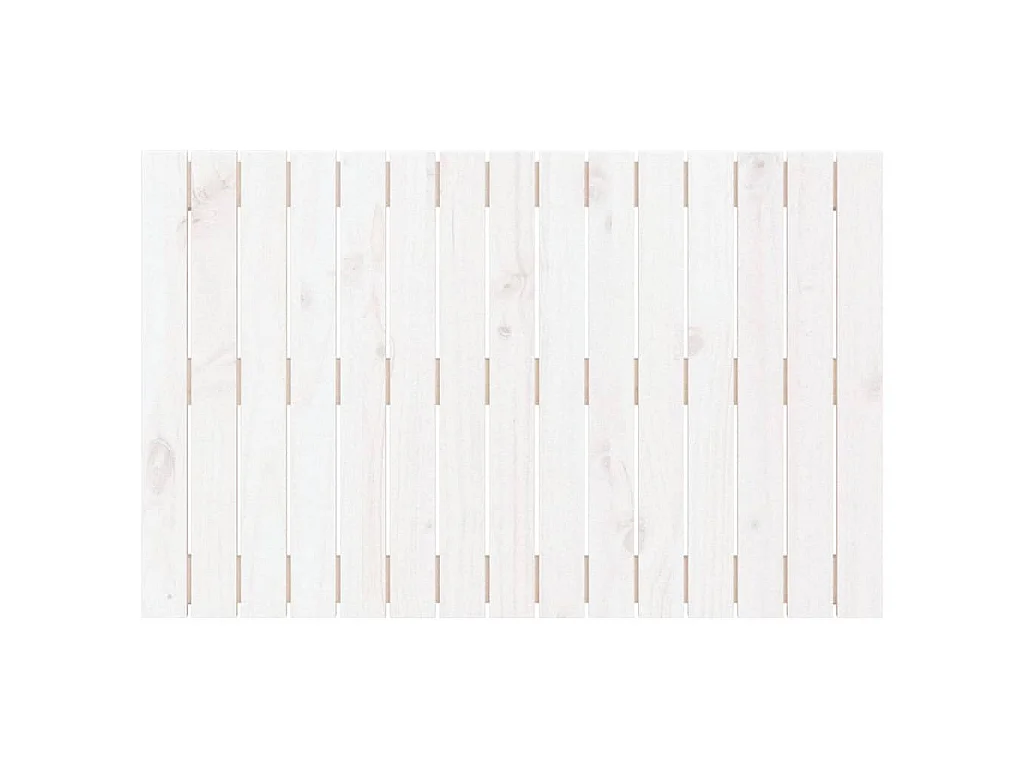 Wandhoofdbord 95,5x3x60 cm massief grenenhout wit