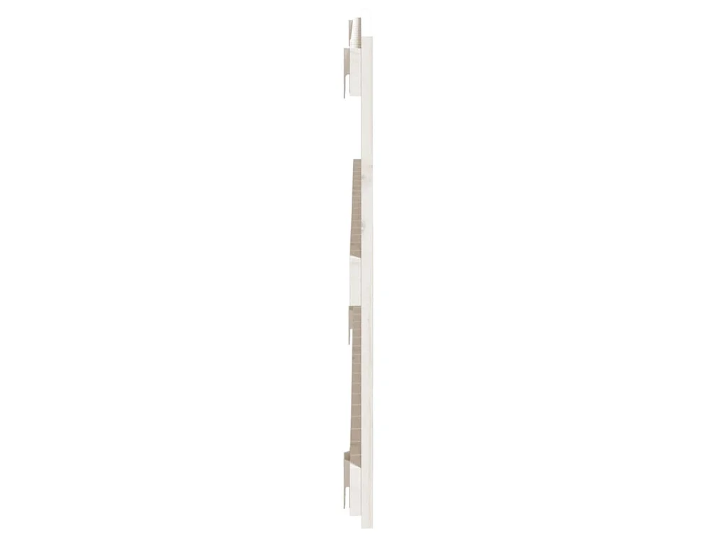 Wandhoofdbord 95,5x3x60 cm massief grenenhout wit