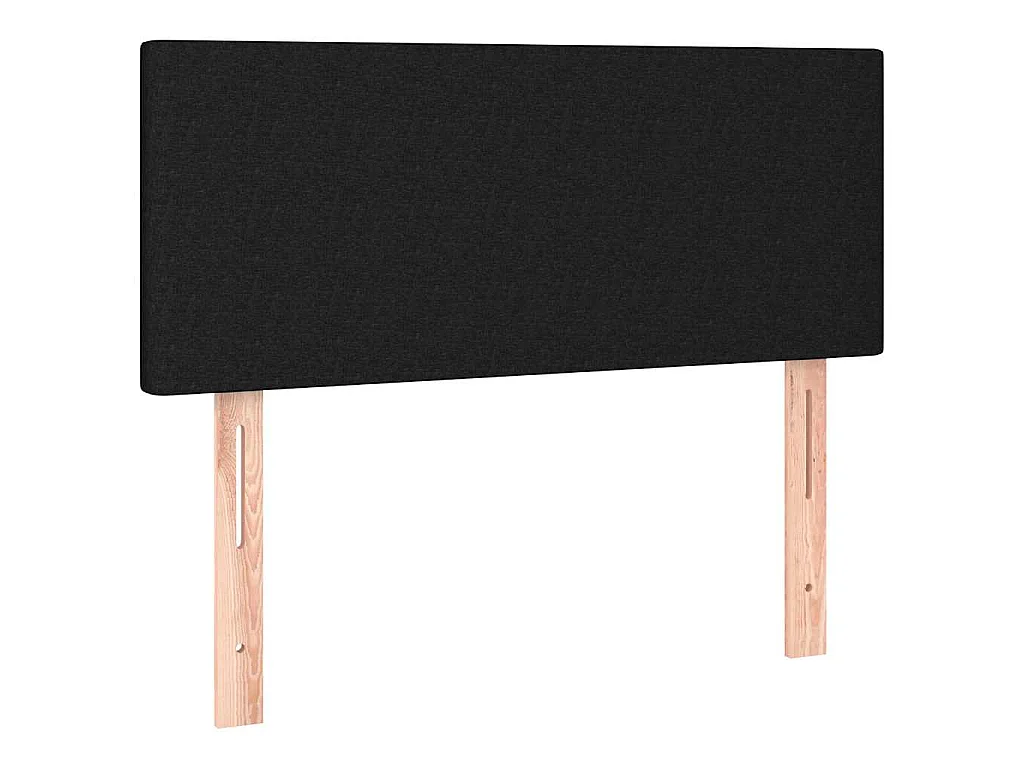 Testiera Nera 90x5x78/88 cm in Tessuto