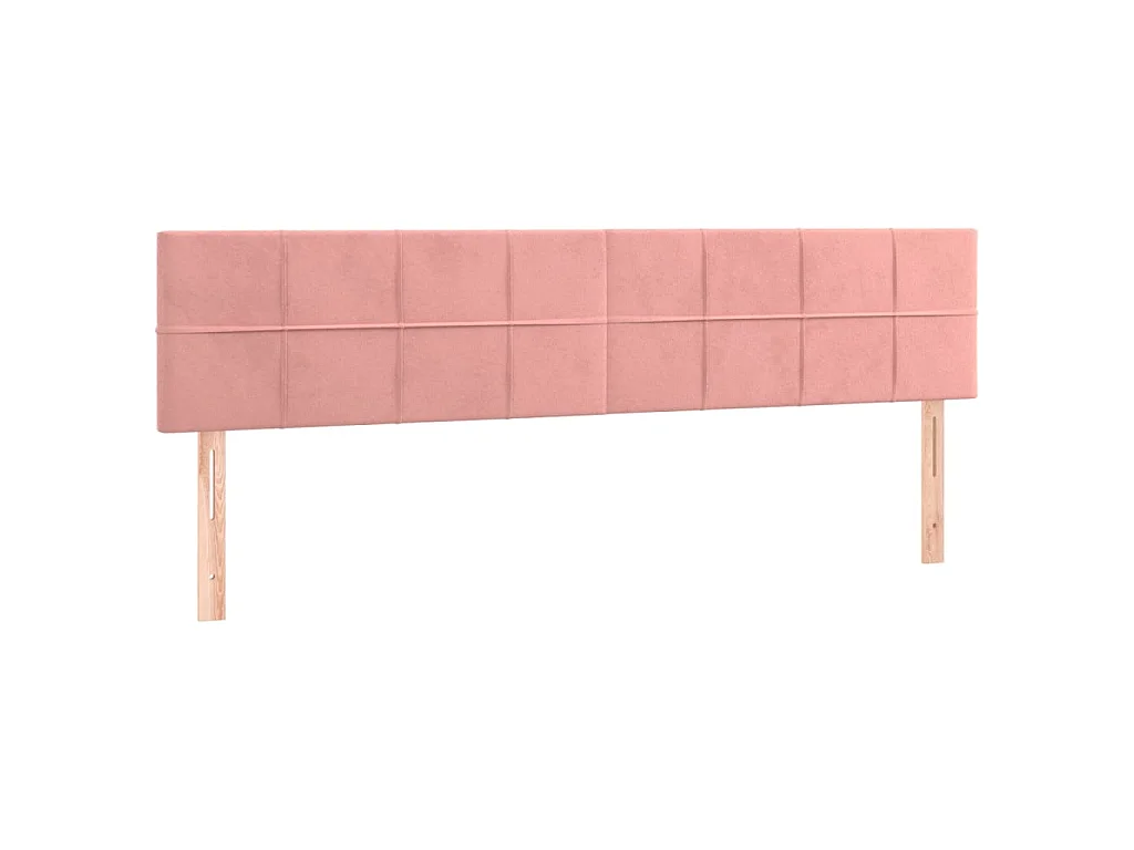 Cabeceiras rosa 180x5x78/88 cm veludo