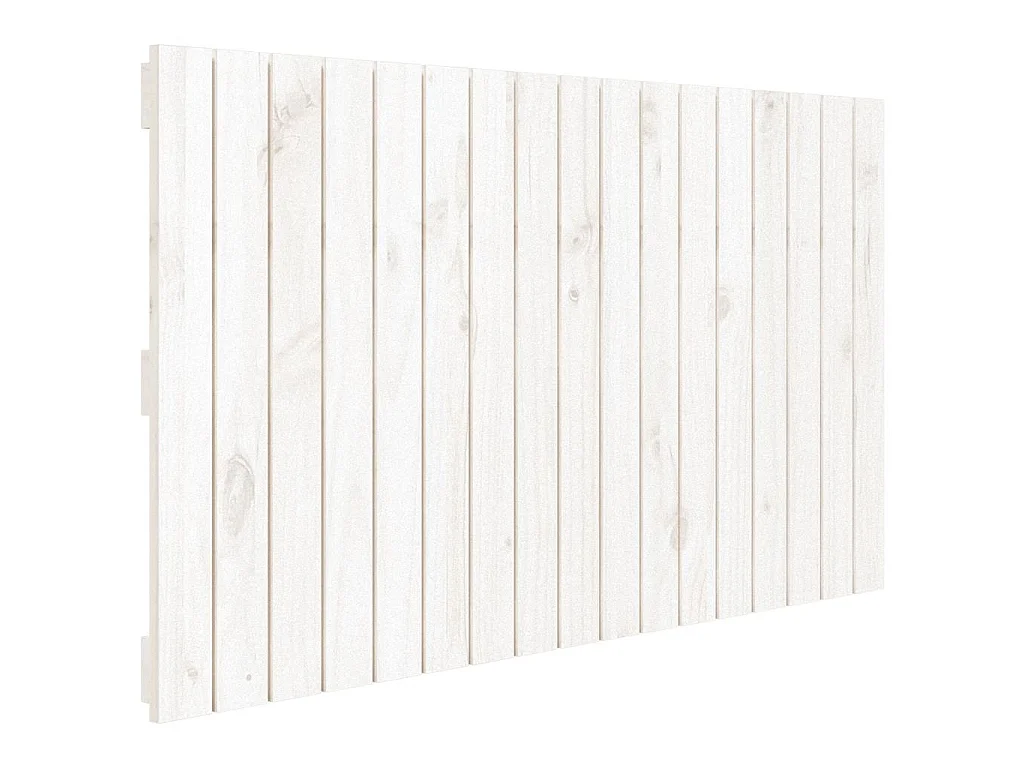 Wandhoofdbord 108x3x60 cm massief grenenhout wit