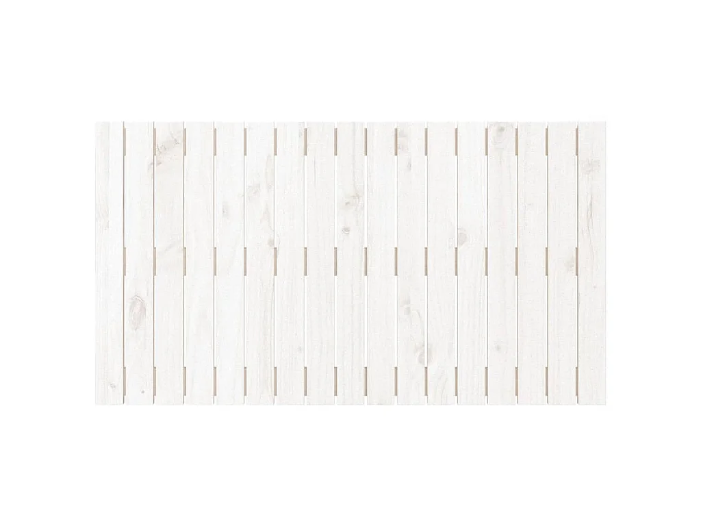 Wandhoofdbord 108x3x60 cm massief grenenhout wit