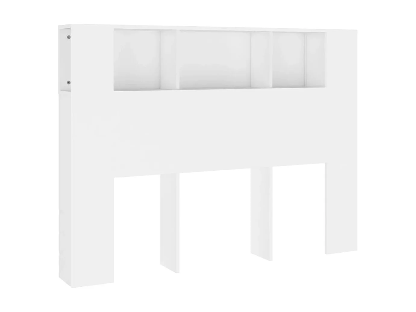 Armoire de tête de lit Blanc 140x18,5x104,5 cm