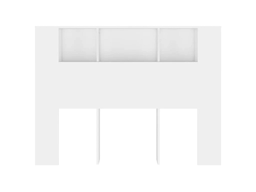 Armoire de tête de lit Blanc 140x18,5x104,5 cm
