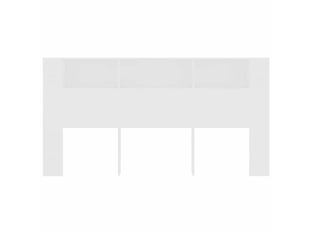 Armoire de tête de lit Blanc 200x18,5x104,5 cm